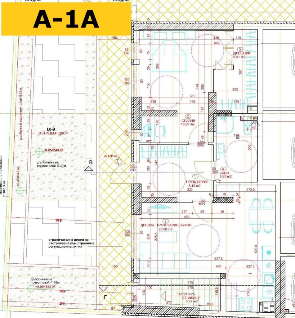Инвеститор продава Апартаменти - Пиротска 93 - 1А-размери